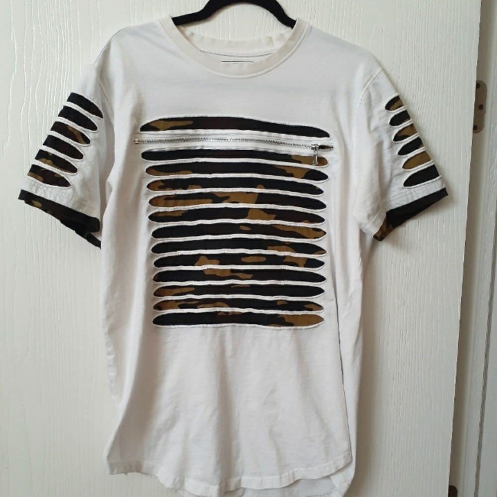 Short sleeve cut up Army t-shirt